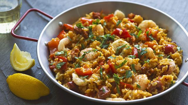 Store cupboard; paella
